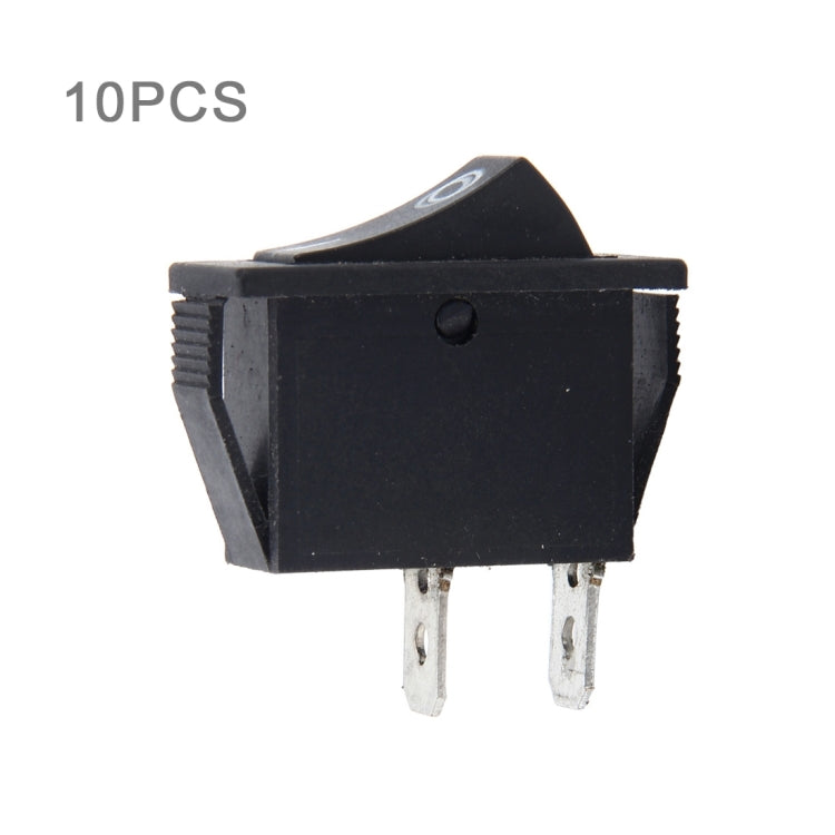 10 PCS Car Auto Universal DIY 2 Pin Boat Cap OFF- ON Push Button, 2 Pin Boat Cap
