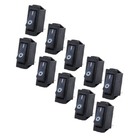 10 PCS Car Auto Universal DIY 2 Pin Boat Cap OFF- ON Push Button, 2 Pin Boat Cap