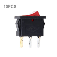 Load image into Gallery viewer, 10 PCS Car Auto Universal DIY 3 Pin Boat Cap OFF- ON Push Button, 3 Pin Boat Cap