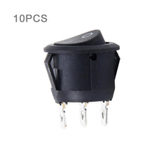 Load image into Gallery viewer, 10 PCS Car Auto Universal DIY 3 Pin Round Cap OFF- ON Push Button, 3 Pin