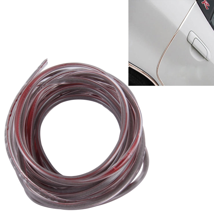 5m Car Decorative Strip PVC Chrome Decoration Strip Door Seal Window Seal, Transparent, White, Black, Grey, Blue, Red