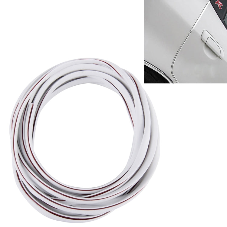 5m Car Decorative Strip PVC Chrome Decoration Strip Door Seal Window Seal, Transparent, White, Black, Grey, Blue, Red