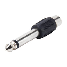 Load image into Gallery viewer, 6.35mm to RCA Male to Female Plug Stereo Audio Adapter, 6.35mm Male to RCA Female