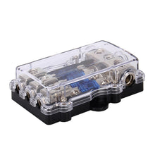 Load image into Gallery viewer, Car Auto 60A 1 in 3 Ways Glass Fuse Holder Blade Fuse Holder for Car Audio Amplifier, 1 in 3