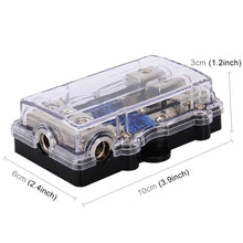 Load image into Gallery viewer, Car Auto 60A 1 in 3 Ways Glass Fuse Holder Blade Fuse Holder for Car Audio Amplifier, 1 in 3