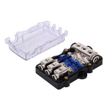Load image into Gallery viewer, Car Auto 60A 1 in 3 Ways Glass Fuse Holder Blade Fuse Holder for Car Audio Amplifier, 1 in 3