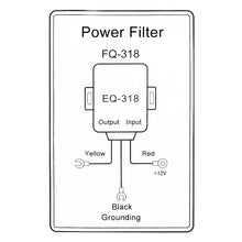 Load image into Gallery viewer, FQ-318 Car Stereo Radio Power Wire Engine Noise Filter Suppressor Isolator Power Supply Filter, FQ-318
