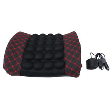 Load image into Gallery viewer, 12V Four Season Chemical Fiber Wrapping Lumbar Seat Relaxation Waist Support Cushion for Car Office Family