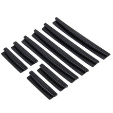 Load image into Gallery viewer, FR JG-031 8 PCS Rubber Car Side Door Edge Protection Guards Cover Trims Stickers, Black, Transparent, White