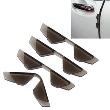 Load image into Gallery viewer, 3R 3R-2107 4 PCS Rubber Car Side Door Edge Free Bending Protection Guards Cover Trims Stickers, Coffee, Transparent