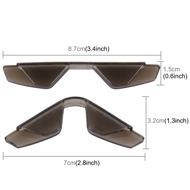 3R 3R-2107 4 PCS Rubber Car Side Door Edge Free Bending Protection Guards Cover Trims Stickers, Coffee, Transparent