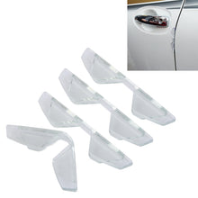 Load image into Gallery viewer, 3R 3R-2107 4 PCS Rubber Car Side Door Edge Free Bending Protection Guards Cover Trims Stickers, Coffee, Transparent