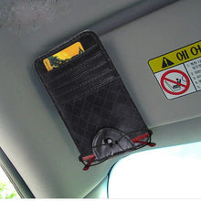 Load image into Gallery viewer, FUDAOCHE Multi-functional Auto Car Sun Visor Sunglasses Holder Card CD Storage Holder Pouch Bag