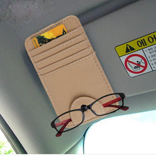 Load image into Gallery viewer, FUDAOCHE Multi-functional Auto Car Sun Visor Sunglasses Holder Card CD Storage Holder Pouch Bag