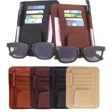 Load image into Gallery viewer, Multi-functional Auto Car Sun Visor Sunglass Holder Card Bill Ticket Storage Holder Pouch Bag