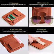 Load image into Gallery viewer, Multi-functional Auto Car Sun Visor Sunglass Holder Card Bill Ticket Storage Holder Pouch Bag
