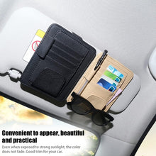 Load image into Gallery viewer, Multi-functional Auto Car Sun Visor Sunglass Holder Card Bill Ticket Storage Holder Pouch Bag