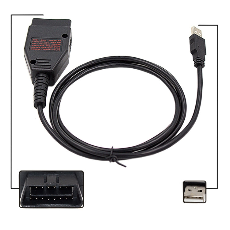 Galletto 1260 ECU Chip Tuning Interface Galletto Flasher Car Diagnostic Cable for Volkswagen / Audi / Skoda, Car Diagnostic Cable