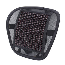 Load image into Gallery viewer, Universal Summer Ice Silk Mesh Breathable Cool Massage Waist Mat with Maple Wooden Bead for Car Family Office, CMS9127A, CMS9127B, CMS9127C, CMS9127D, CMS9127E