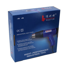 Load image into Gallery viewer, DINGGUAGUA 1800W Industrial Heavy Duty Professional Adjustable Temperature from 50 Degrees Celsius to 650 Degrees Celsius Heat Air Gun Tool with Temperature Display, Temperature Display 50  to 650 Degrees