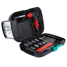Load image into Gallery viewer, 24 PCS Portable Flashlight Tool Box Set - Portable Auto, Home, Emergency Tool Kit with Flashlight, 24 PCS with Flashlight