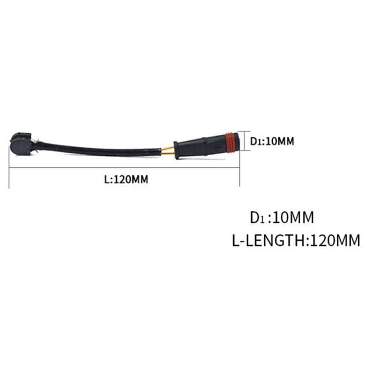 2 PCS Car Front Rear Brake Pad Sensor Cable 1715400617 for Mercedes-Benz R230 2001-2012 / W221 2005-, For Mercedes-Benz R230