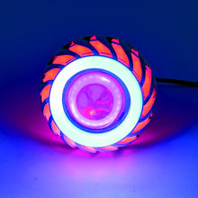 Load image into Gallery viewer, Motorcycle 30W DC 12V-85V LED Headlight Lens Built-in Whirlwind Double Aperture Angle Eyes + Devil Eye, Red Light (Whirlwind), Pink Light (Whirlwind), Blue Light (Whirlwind)