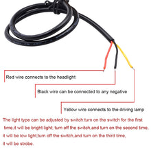 Load image into Gallery viewer, Motorcycle 30W DC 12V-85V LED Headlight Lens Built-in Whirlwind Double Aperture Angle Eyes + Devil Eye, Red Light (Whirlwind), Pink Light (Whirlwind), Blue Light (Whirlwind)