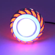Load image into Gallery viewer, Motorcycle 30W DC 12V-85V LED Headlight Lens Built-in Whirlwind Double Aperture Angle Eyes + Devil Eye, Red Light (Whirlwind), Pink Light (Whirlwind), Blue Light (Whirlwind)