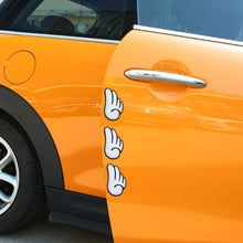 Load image into Gallery viewer, 4 PCS Angel Wing Shape Cartoon Style PVC Car Auto Protection Anti-scratch Door Guard Decorative Sticker, Angel Wing