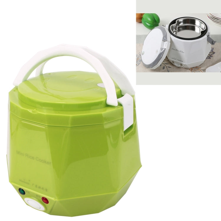 OUSHIBA Car Auto C3 Mini Multi-function Rice Cooker 12V 1.3L Volume for Rice Soup Noodles Vegetable Dessert, White, Pink, Green