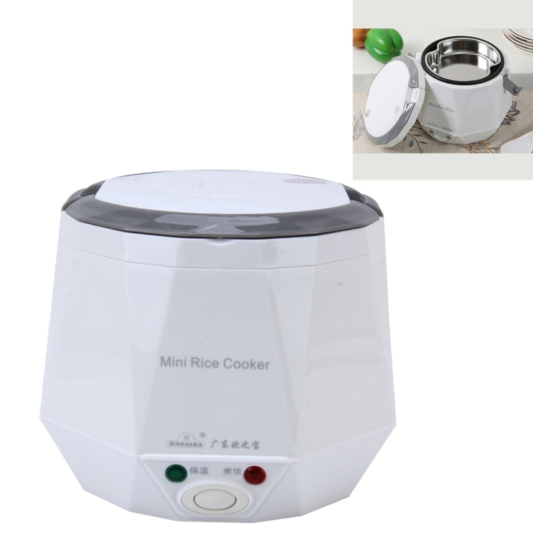 OUSHIBA Car Auto C3 Mini Multi-function Rice Cooker 12V 1.3L Volume for Rice Soup Noodles Vegetable Dessert, White, Pink, Green