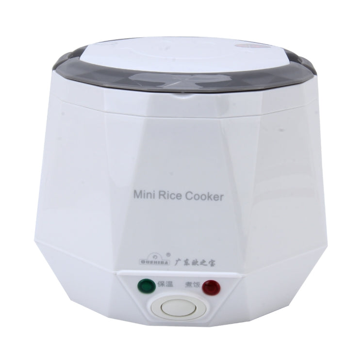 OUSHIBA Car Auto C3 Mini Multi-function Rice Cooker 12V 1.3L Volume for Rice Soup Noodles Vegetable Dessert, White, Pink, Green