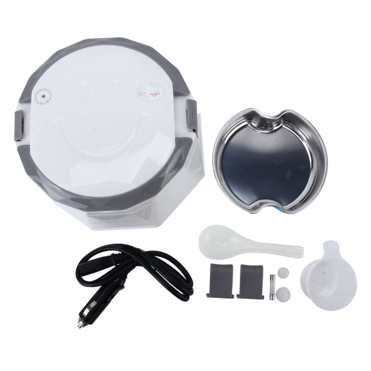 OUSHIBA Car Auto C3 Mini Multi-function Rice Cooker 12V 1.3L Volume for Rice Soup Noodles Vegetable Dessert, White, Pink, Green