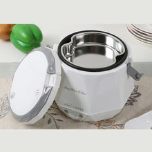 Load image into Gallery viewer, OUSHIBA Car Auto C3 Mini Multi-function Rice Cooker 12V 1.3L Volume for Rice Soup Noodles Vegetable Dessert, White, Pink, Green