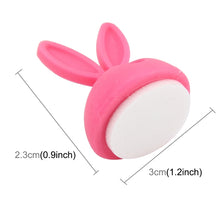 Load image into Gallery viewer, 6 PCS CC-941 Rabbit Shape Single Hole Cable Clips Holder, Cable Management System and Cord Organizer Solution, 6 PCS C Rabbit Shape(Black), 6 PCS C Rabbit Shape(Pink), 6 PCS C Rabbit Shape(Green), 6 PCS C Rabbit Shape(Yellow)