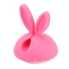Load image into Gallery viewer, 6 PCS CC-941 Rabbit Shape Single Hole Cable Clips Holder, Cable Management System and Cord Organizer Solution, 6 PCS C Rabbit Shape(Black), 6 PCS C Rabbit Shape(Pink), 6 PCS C Rabbit Shape(Green), 6 PCS C Rabbit Shape(Yellow)