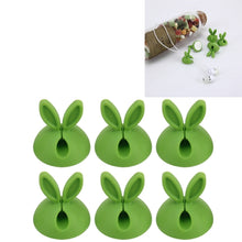 Load image into Gallery viewer, 6 PCS CC-941 Rabbit Shape Single Hole Cable Clips Holder, Cable Management System and Cord Organizer Solution, 6 PCS C Rabbit Shape(Black), 6 PCS C Rabbit Shape(Pink), 6 PCS C Rabbit Shape(Green), 6 PCS C Rabbit Shape(Yellow)