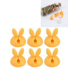 Load image into Gallery viewer, 6 PCS CC-941 Rabbit Shape Single Hole Cable Clips Holder, Cable Management System and Cord Organizer Solution, 6 PCS C Rabbit Shape(Black), 6 PCS C Rabbit Shape(Pink), 6 PCS C Rabbit Shape(Green), 6 PCS C Rabbit Shape(Yellow)