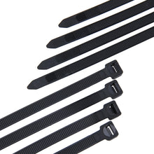 Load image into Gallery viewer, 250 PCS 8mm*300mm Nylon Cable Ties, 8mm*300mm Black, 8mm*300mm White