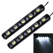 Load image into Gallery viewer, 2 PCS 5W 150 LM 6000K DRL Daytime Running Light with 5 SMD-5050 Lamps, DC 12V, 5W