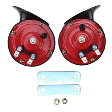 Load image into Gallery viewer, 2 PCS SEGER Supertone 12V High Tone / Low Tone 118dB Twin Horn Kit with Bracket
