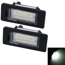 Load image into Gallery viewer, 2 PCS License Plate Light with 24 SMD-3528 Lamps for BMW E81/E82/E90/E91/E92/E93/E60/E61/E39 (White Light), For BMW