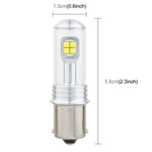 Load image into Gallery viewer, 2 PCS  1156/BA15S 40W 800 LM 6000K Car Turn Light Backup Light Brake Light with 8 CREE Lamps, DC 12V, 1156