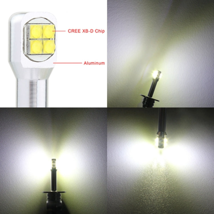 2 PCS  H1 40W 800 LM 6000K 8 CREE LEDs Car Fog Lights, DC 12V, H1