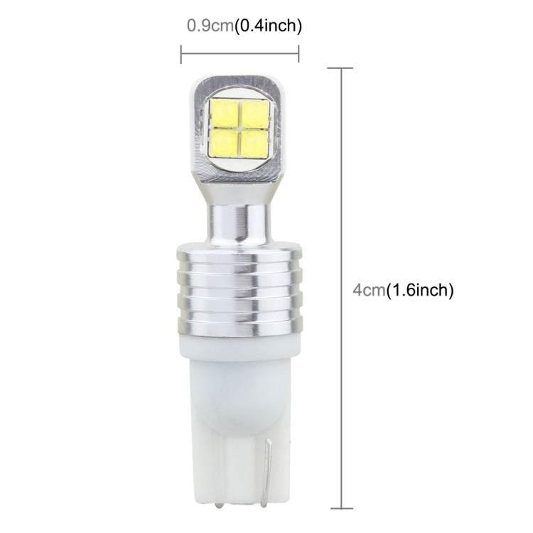 2 PCS  T10/W5W 40W 800 LM 6000K Car Clearance Light Reading Light License Light with 8 Lamp, DC 12V, Blue Light, Red Light, White Light, Yellow Light