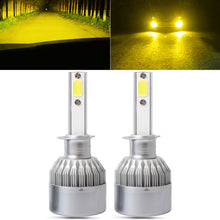 Load image into Gallery viewer, 2 PCS  H1 18W 1800 LM 8000K IP68 Canbus Constant Current Car LED Headlight with 2 COB Lamps, DC 9-36V, H1