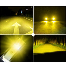 Load image into Gallery viewer, 2 PCS  H3 18W 1800 LM 6000K IP68 Canbus Constant Current Car LED Headlight with 2 COB Lamps, DC 9-36V, H3