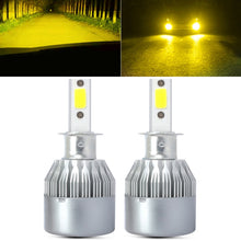 Load image into Gallery viewer, 2 PCS  H3 18W 1800 LM 6000K IP68 Canbus Constant Current Car LED Headlight with 2 COB Lamps, DC 9-36V, H3