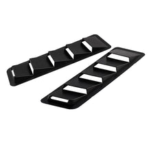 Load image into Gallery viewer, 2 PCS Universal Car Air Intake Scoop Bonnet Hood Vent Louver Cooling Panel Trim Set, Black